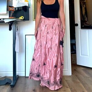 Long pink maxi